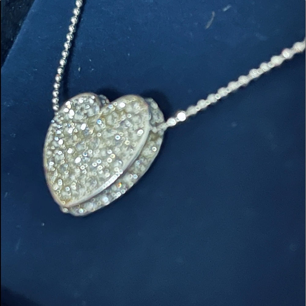 NIB Contessa Crystal Heart Pendant Necklace